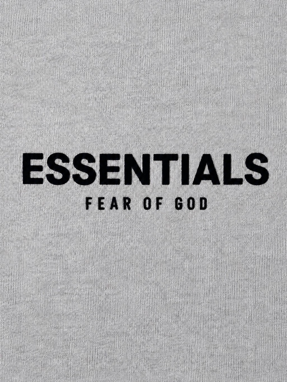 Essentials Fear of God Gray Crewneck Sweater with Black Logo